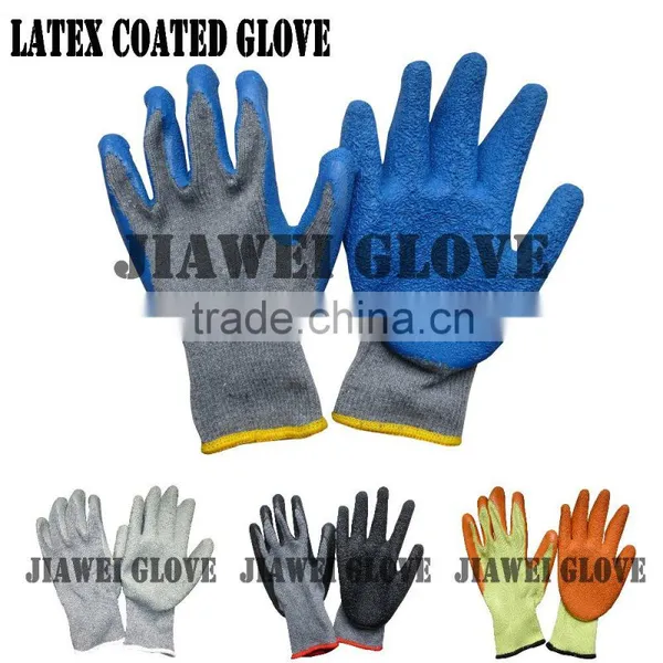 Premium Blue Latex Palm Coated Work Glove En388/Guantes A02