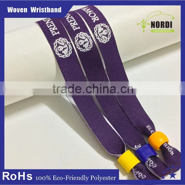 Custom Sport Woven Wristband With Slide Lock/Wristband/Wrist Band