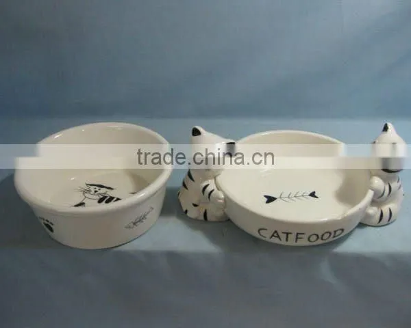 Ceramic Pet Bowl With Little Paw