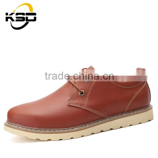 2016 New Popular Men's Comfortable Breathe Freely Low Recreational Leather Shoes photo-5