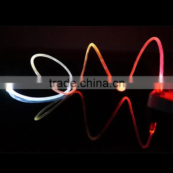 Dongguan Factory Price Color Changing Crystal Connector USB 2.0 LED Usb Cable for Iphone Chargers photo-2