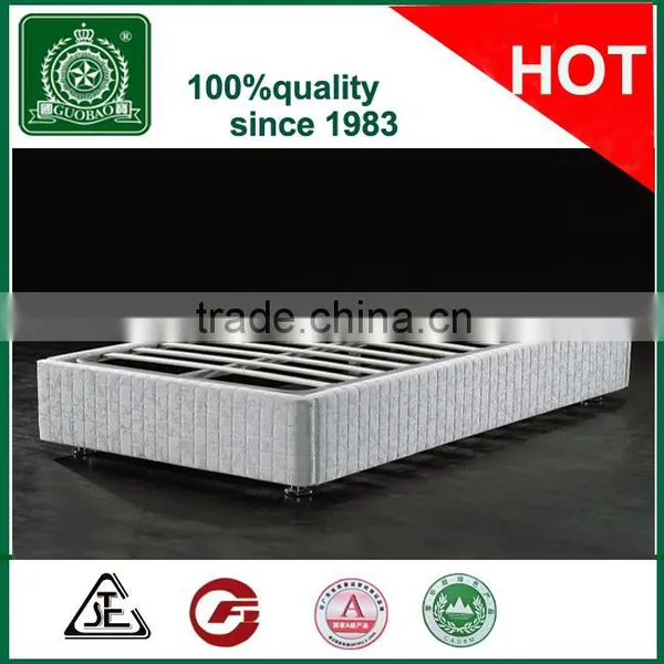 L9330 Hot Selling No Headboard All Colors KD Packing Simple Hotel Bedstead/slatted Bed Box photo-2