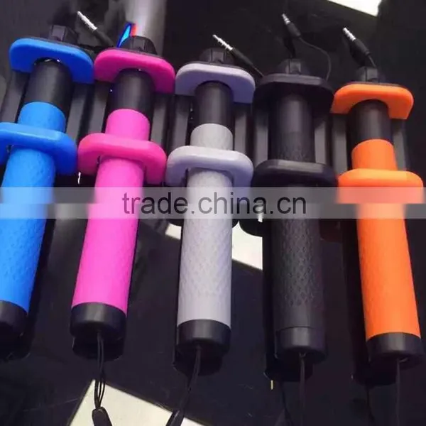 Top Selling Factory Price Wholesale 2015 Foldable Cable Selfie Stick photo-3