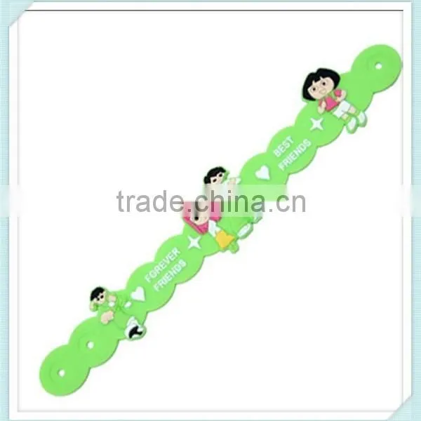 Custom Rubber Charm Bracelet Eco-friendly Rubber Bracelet photo-4