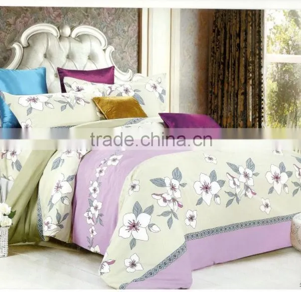 Wholesale Luxury Shiny Oriental Bedding Set Cotton Rayon Fabric photo-3