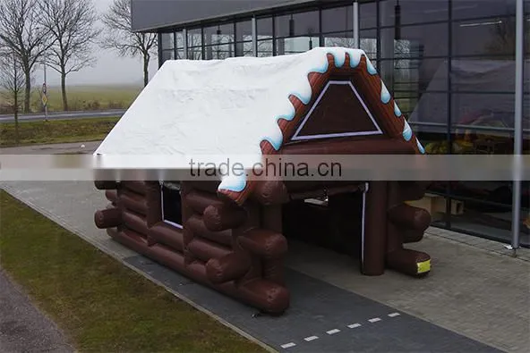 Wooden House Style Inflatable Tent, Inflatable Log Cabin Tent for Custom Size photo-2