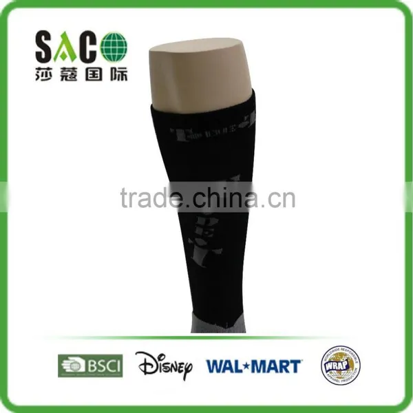 Grey Free Terry Black Knee-high Nylon Sports Socks photo-4