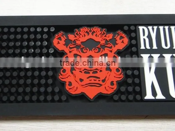 Brand Logo Customized Soft Rubber Pvc Bar Mat photo-4