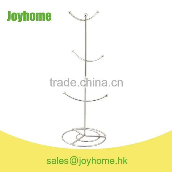modern style metal wire tree shape tea cup rack