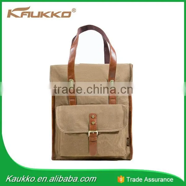 Versatile Branded Vintage Shoulder Lady Bag Cotton Canvas Backpack