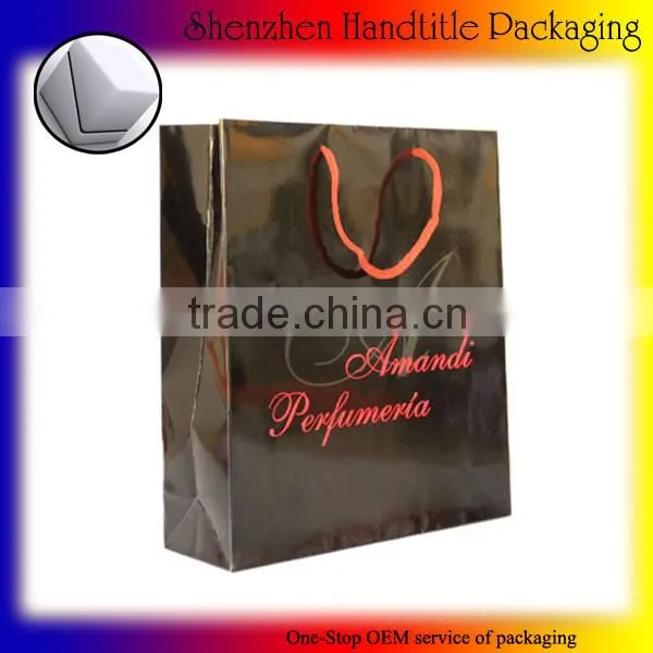 Custom Packaging Shopping Paper Bag Matt Lamination Spot UV Coated photo-5
