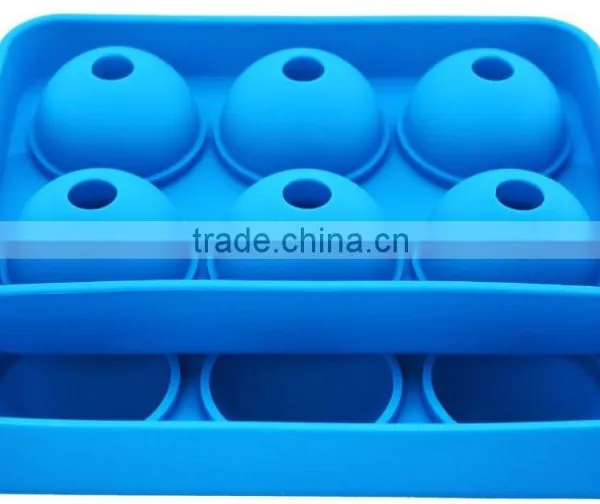 I Love Ice - Ice Ball Maker Mold - 6 Whiskey Ice Balls - Premium Round Spheres Tray photo-2