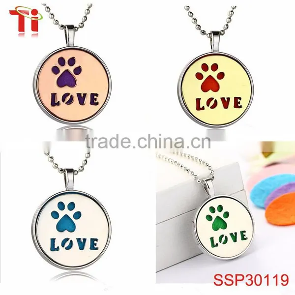 Fashion Jewelry 2017 Trending Product Cartoon Fog Diffuser Pendant 316l Stainless Steel Jewelry