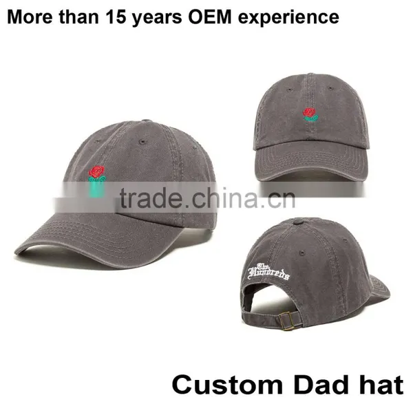 100% Cotton Twill Fabric Custom Wholesale Dad Hat photo-3