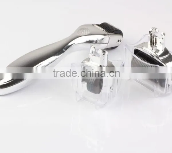 Silver 3 in 1 Microneedles Derma Roller for Hair Loss Treatment photo-6