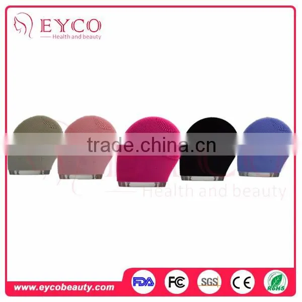 EYCO BEAUTY Rechargeable Sonic Natural Silicone Electric Facial Cleansing Brush photo-2