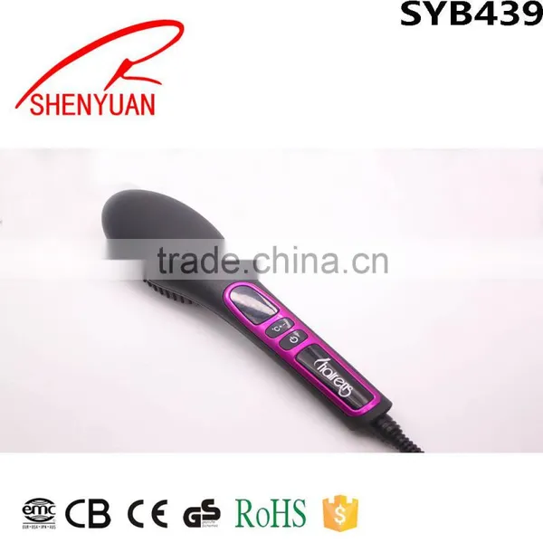 SYB439 China Shenyuan PTC Heating Hair Straightener Comb Straightening Brush photo-5