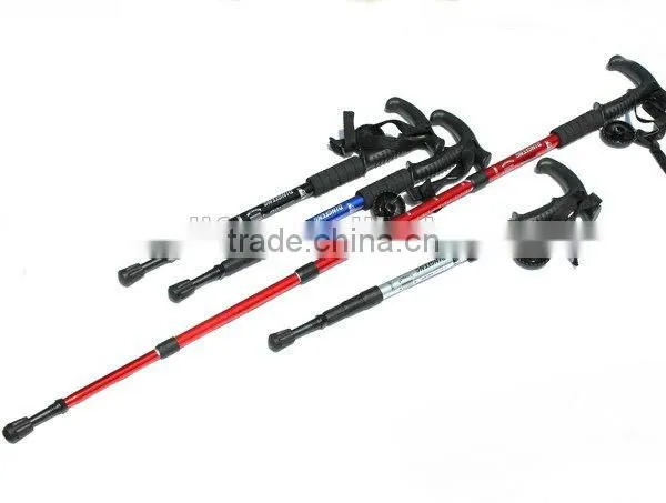 Walking Cane Trekking Pole Telescope Hiking Stick Mountaineering Climb Ultralight Nordic Walking