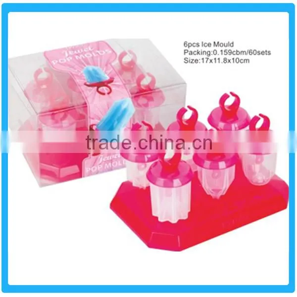 6pcs Ring Shape Ice Mould , Plastic Ice Cream Maker,Cute Ice-Tray Mould , photo-2