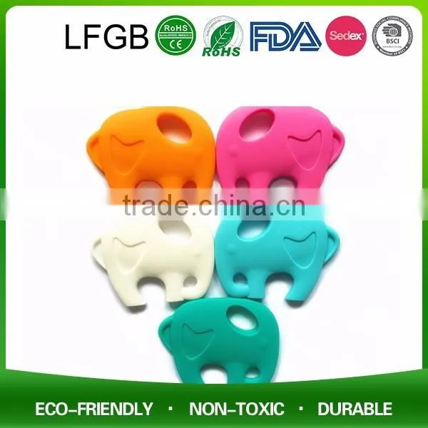 100% Food Grade Soft Different Shape Silicone Baby Teether / Baby Teething Necklace for Biting photo-4