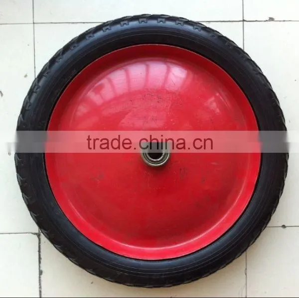 14"x1.75" solid powder wheel rubber wheel EVA foam wheel