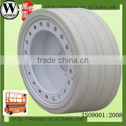 Low Air Freight Good Price Scissor Lift 4.00-8 Solid Tyre
