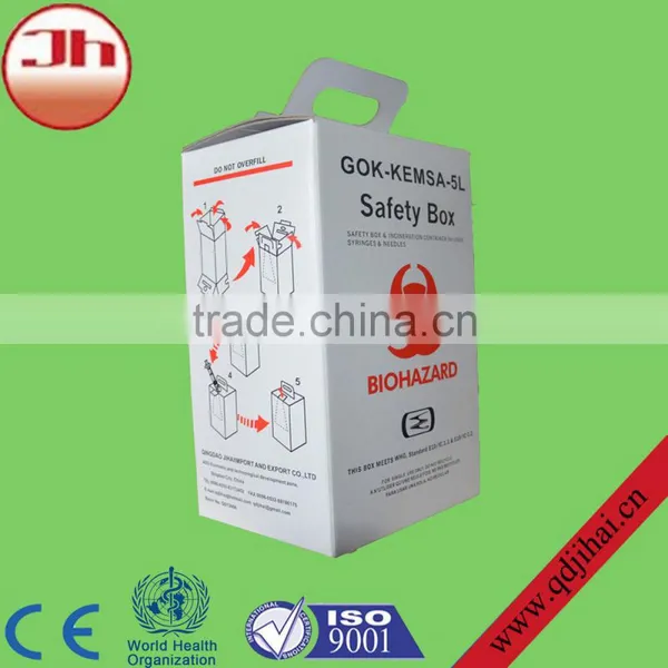 China Corrugated Box Sharps Disposal Box,waxed Cardboard Boxes photo-4