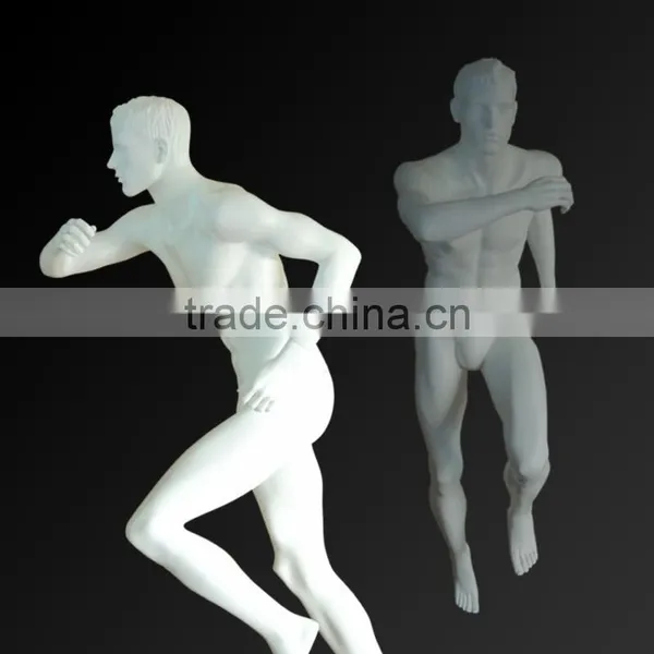Matt White Running Sport Male Mannequin for Sale photo-4