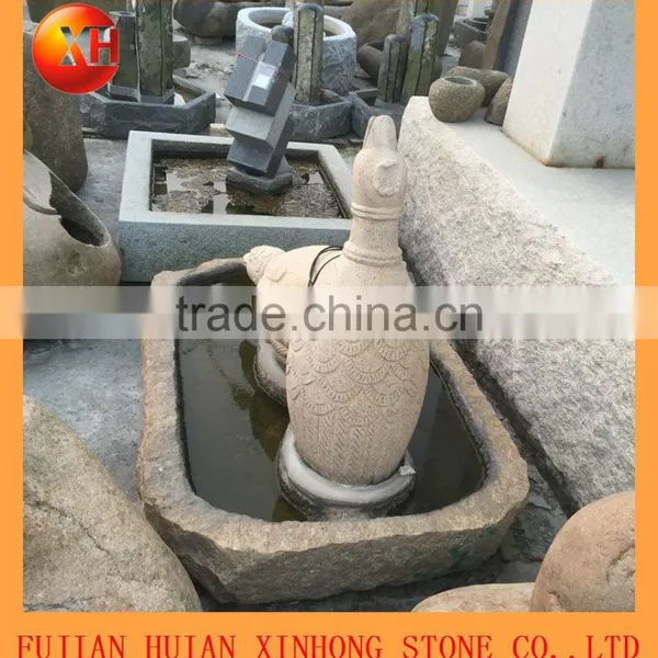 Dancing Stone Water Fountain With Swan photo-3