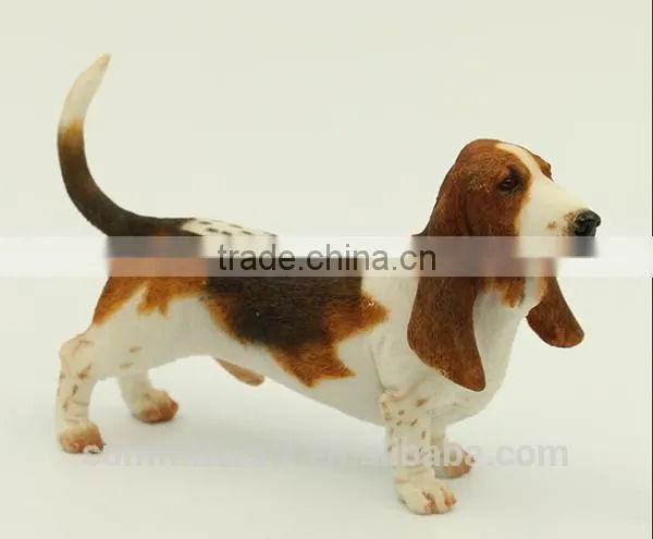 Artificial Resin Basset Hound Dog Statues Statues for Sale photo-5