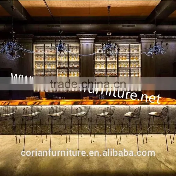 Corianfurniture Translucent Acrylic Lighted Wine Bar Counter photo-2