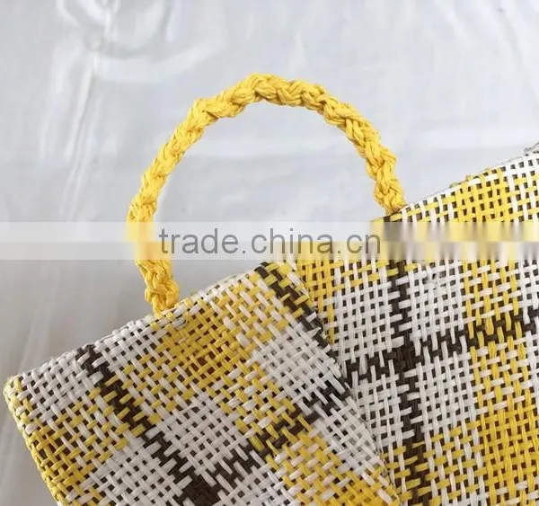 Household Cheap Colorful Paper Straw Tabletop Baskets photo-6