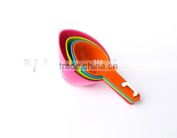 100% BPA Free High Quality Plastic 4pcs Measuring Spoon Set Dessert Make Tools photo-3