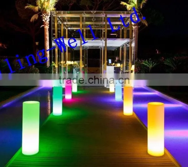 OEM Available Modern Fashion RGB Full Light Round Plastic LED Pillar/column for Party/ Garden/wedding Decoration photo-6