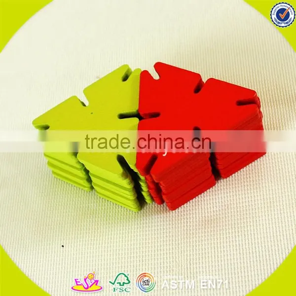 2017 Wholesale Baby Wooden Splicing Toy Educational Kids Wooden Splicing Toy Top Fashion Children Wooden Splicing Toy W03B055 photo-6