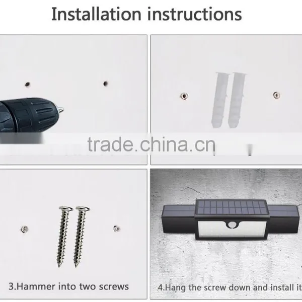 Wall Outdoor Led Gardens Lamp Solar Garden Lamp With Infrared Sensor photo-4