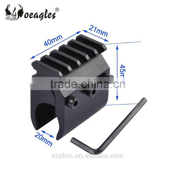 T2012 Aluminum Alloy Extend 21mm Rail for 20mm Gun Pipe Clamp With 21mm Scope Mounts Rails