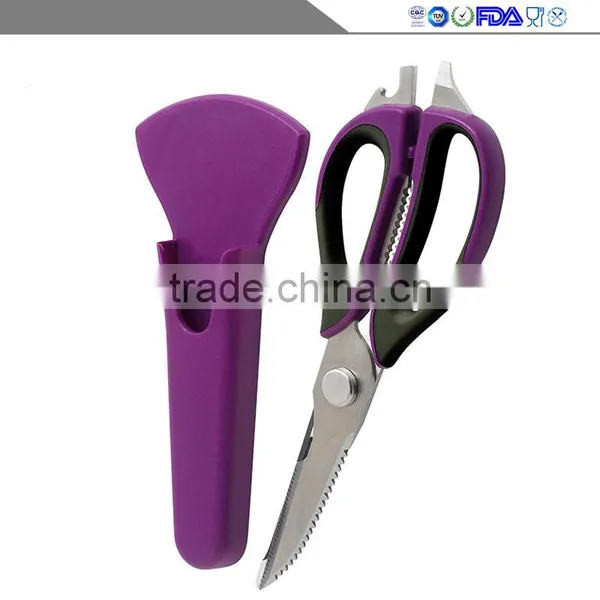 MARX Super Combo Multi Purpose 5 Blade Herb Scissors + Heavy Duty Multifunction Kitchen Shears Set for Chicken,Poultry,Fish,Meat photo-6