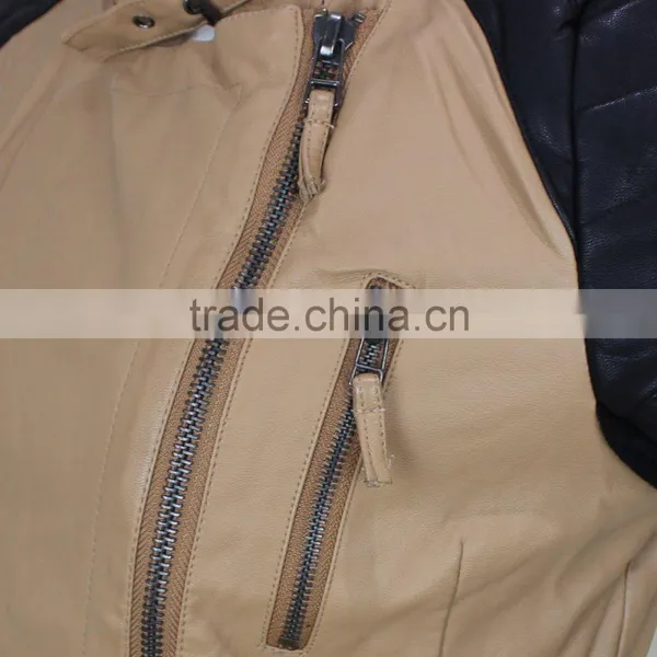 High Quality Washed Beauty PU Jackets Women Jacket photo-4