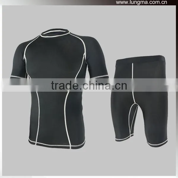 Blank MMA Surf Cycling Couple Rash Guard Compression Underwear Apparel Supplier photo-4