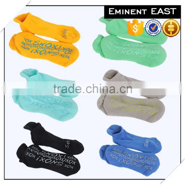 Personal Custom Colorful Semi-terry Anti-slip Trampoline Jump Women Cotton Ankel Socks photo-3