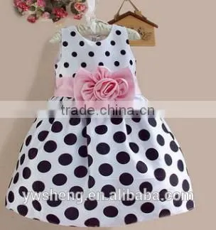 2016 Wholesale Baby Girls Summer Dot Dress photo-2