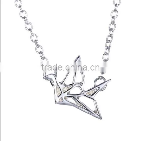 Fashion New Style Simple Flat Metal Silver Plate Hedgehog Necklace photo-4