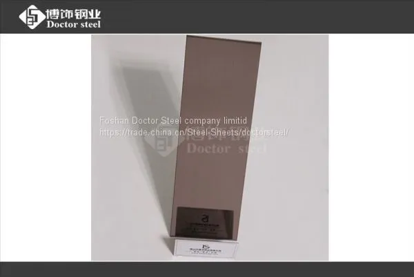 304 Decorative Brown Golden Mirror Stainless Steel for Building Material photo-4