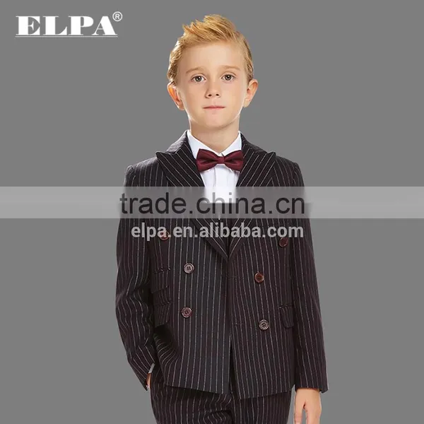 ELPA NXB 0062 Vertical Striped Three Pieces Boys Suits for Show photo-2