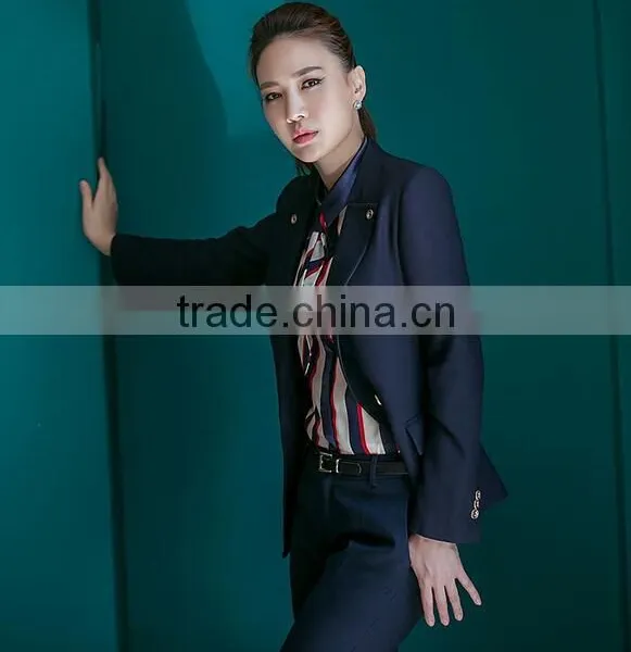 Custom Female Uniform Blouse Elegant Women Pants Women's Suit Jackets Women Training Suit photo-2