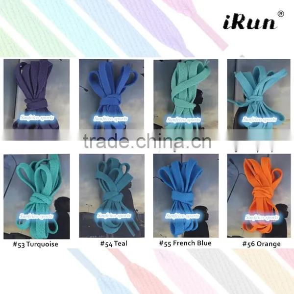 Fat Bootlaces Shoe Laces For Trainers Sneakers Colours~Flat Sports Shoelaces~NO MOQ~57 Colors Available~Accept Custom photo-5