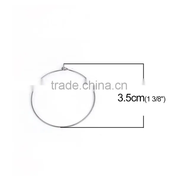 Stainless Steel Wine Glass Charms Round Silver Tone Custom Wine Glass Charms photo-2