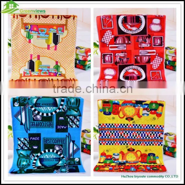 100% Polyester Tea Towel Custom Printed Linen Tea Towel Microfiber Tea Towel Size photo-3