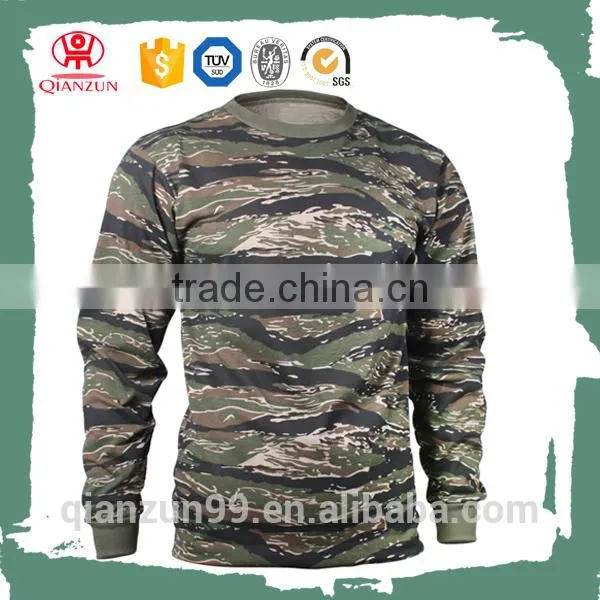 Custom Camo Men Long Sleeves Collar T-shirt Wholesale Cheap photo-4